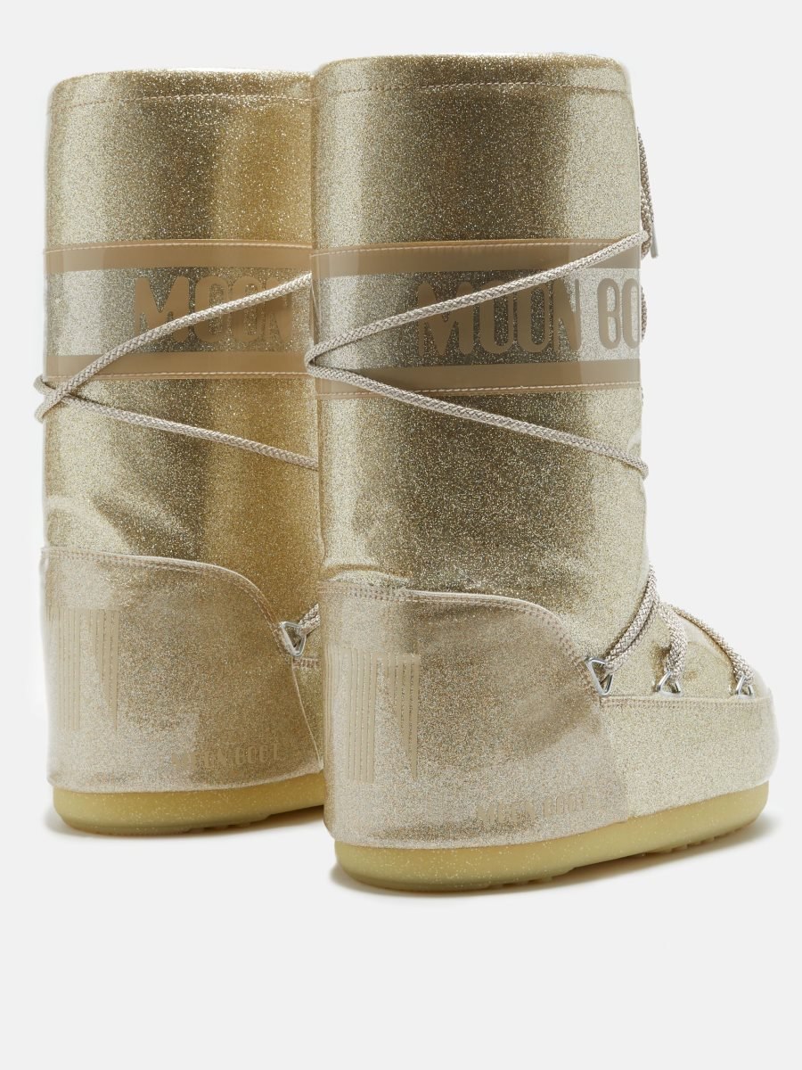 Moon Boot ICON GLITTER BOOTS - GOLD