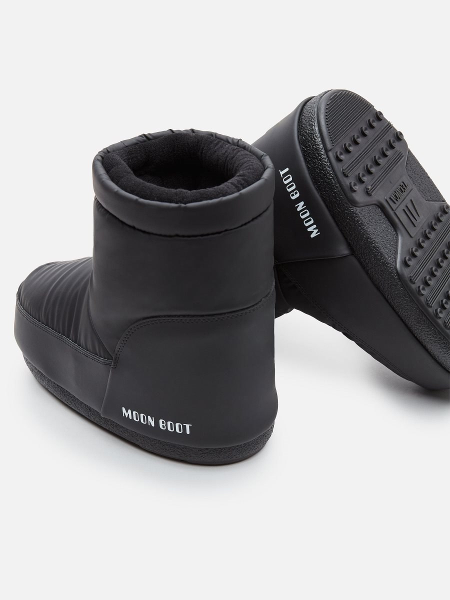 Moon Boot NO LACE RUBBER BOOTS - BLACK