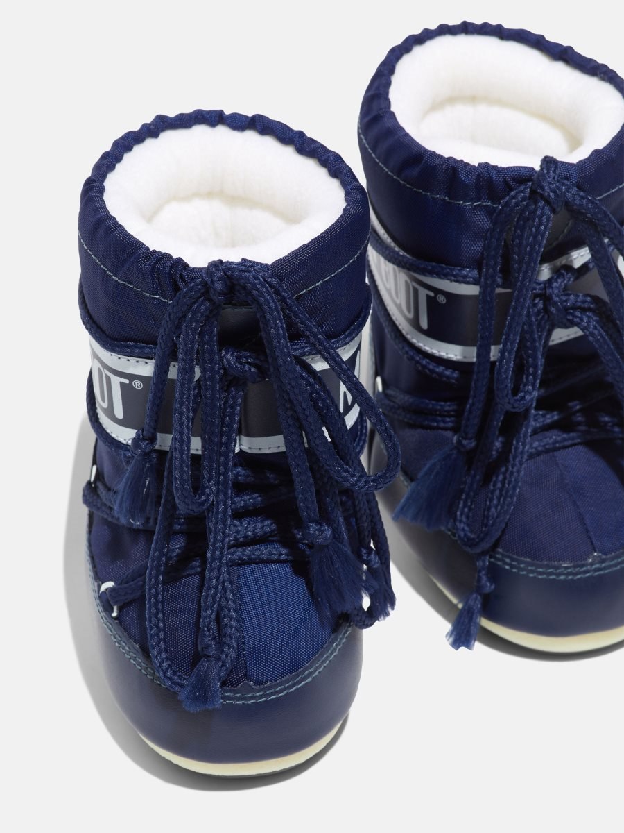 Moon Boot ICON MINI NYLON BOOTS - BLUE
