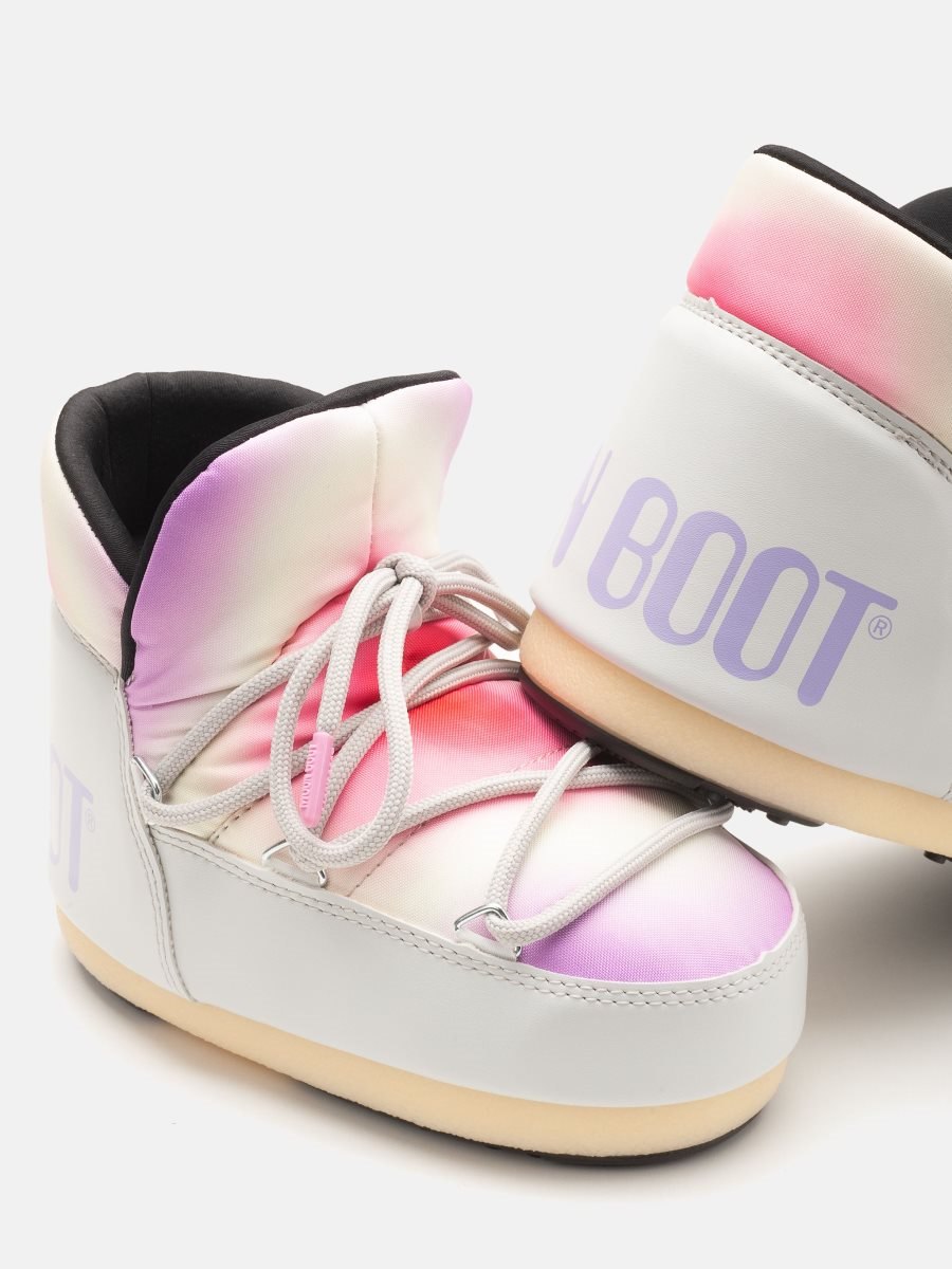 Moon Boot ICON PUMP JUNIOR TIE-DYE BOOTS - GLACIER GREY