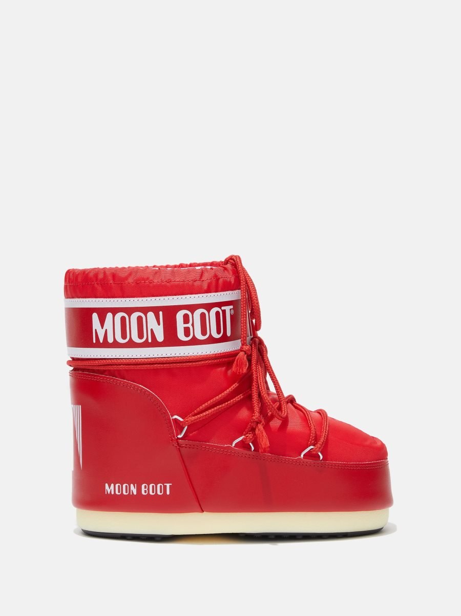 Moon Boot ICON LOW NYLON BOOTS - RED