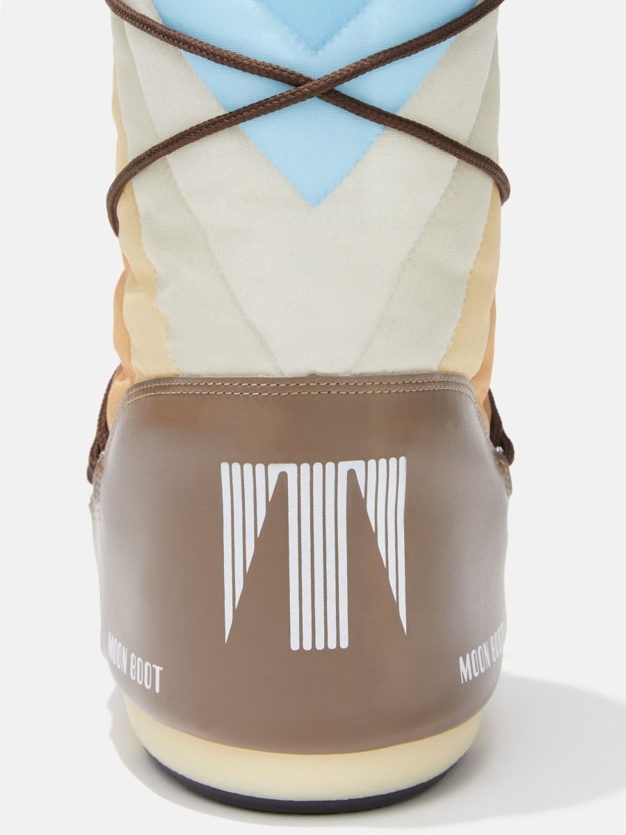 Moon Boot ICON RAINBOW NYLON BOOTS - SHITAKE/BROWN-BLUE