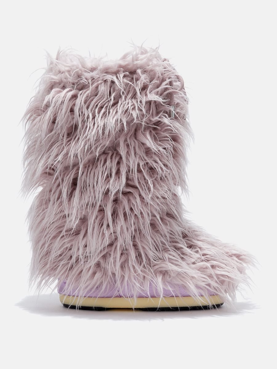 Moon Boot FAUX-FUR ICON BOOT COVERS - Pink