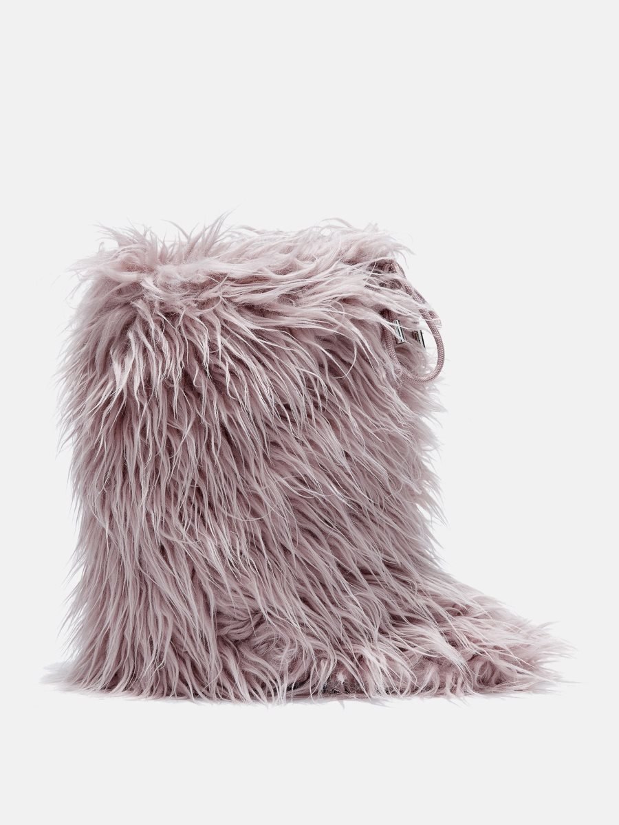 Moon Boot FAUX-FUR ICON BOOT COVERS - Pink