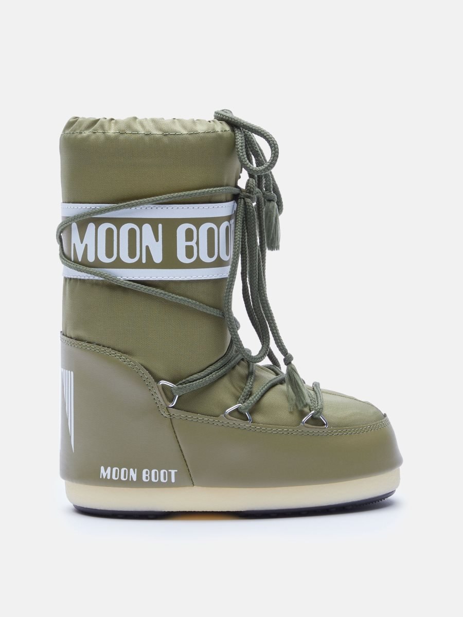 Moon Boot ICON JUNIOR NYLON BOOTS - KHAKI