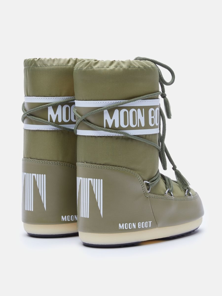 Moon Boot ICON JUNIOR NYLON BOOTS - KHAKI