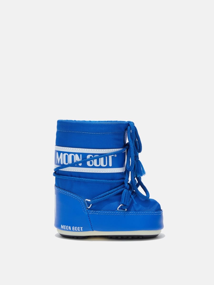 Moon Boot ICON MINI NYLON BOOTS - ELECTRIC BLUE