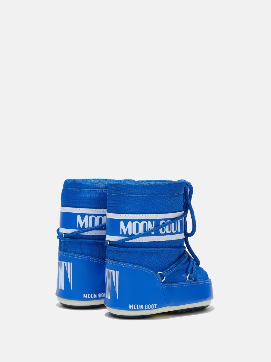 Moon Boot ICON MINI NYLON BOOTS - ELECTRIC BLUE