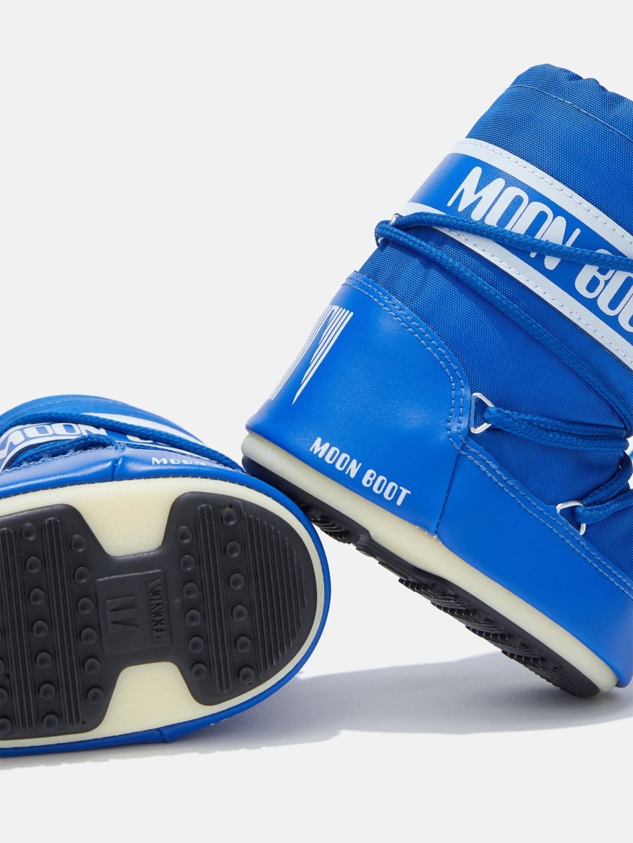 Moon Boot ICON MINI NYLON BOOTS - ELECTRIC BLUE