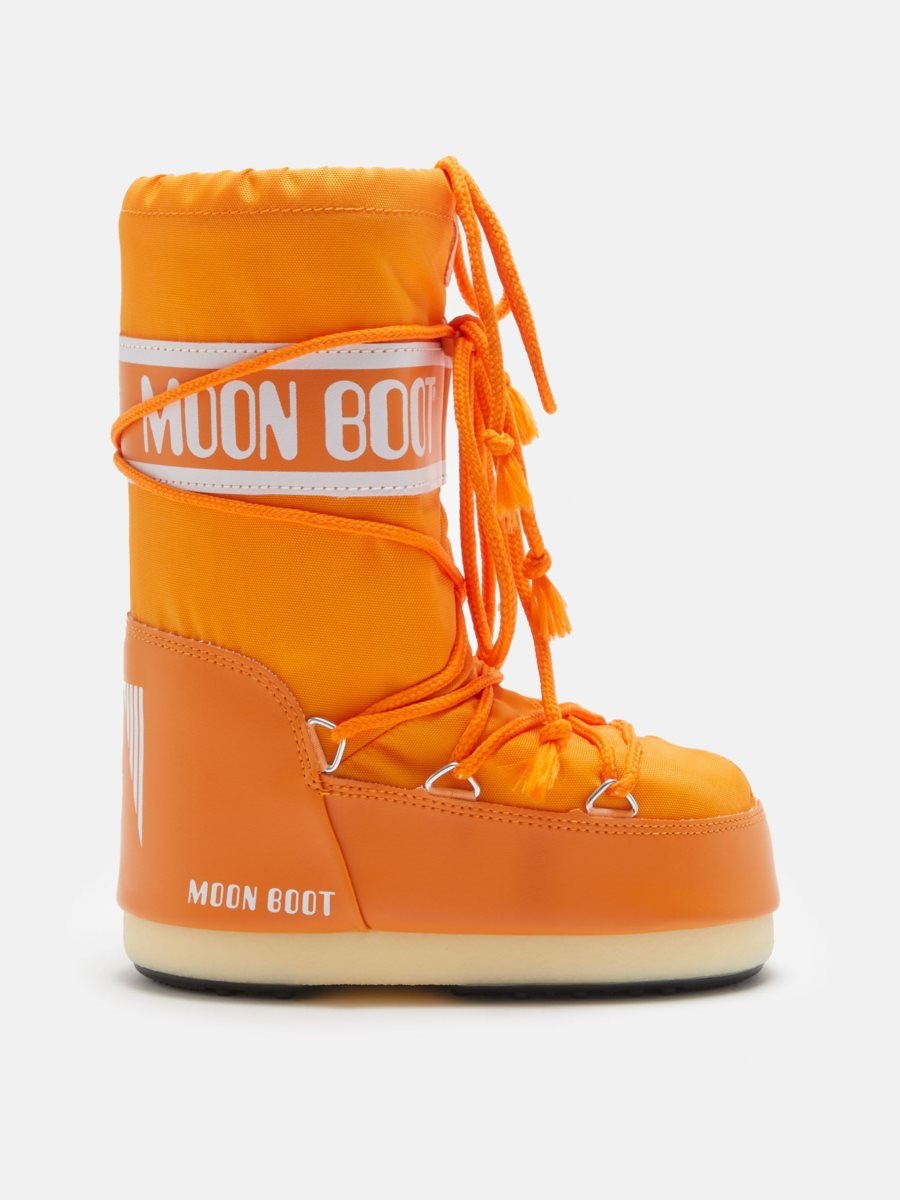 Moon Boot ICON JUNIOR NYLON BOOTS - SUNNY ORANGE