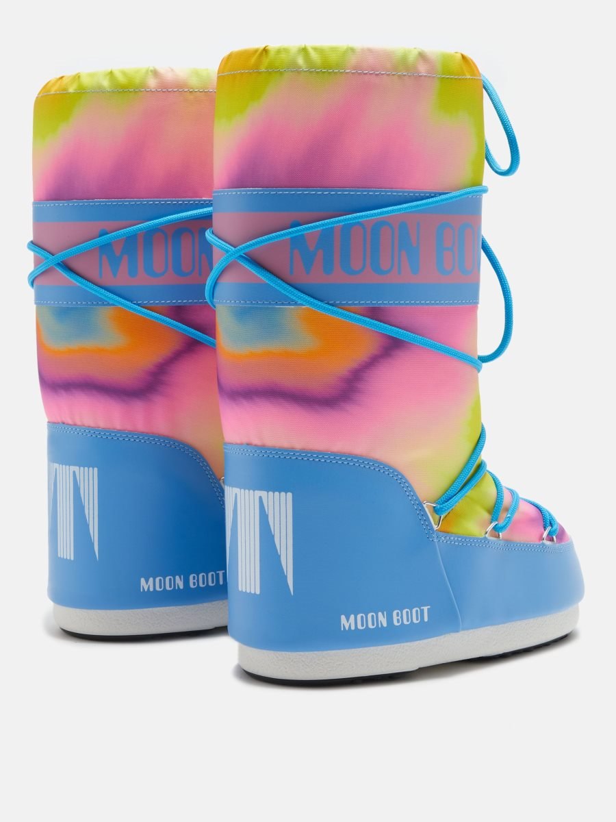 Moon Boot ICON TIE-DYE BOOTS - ALASKAN BLUE