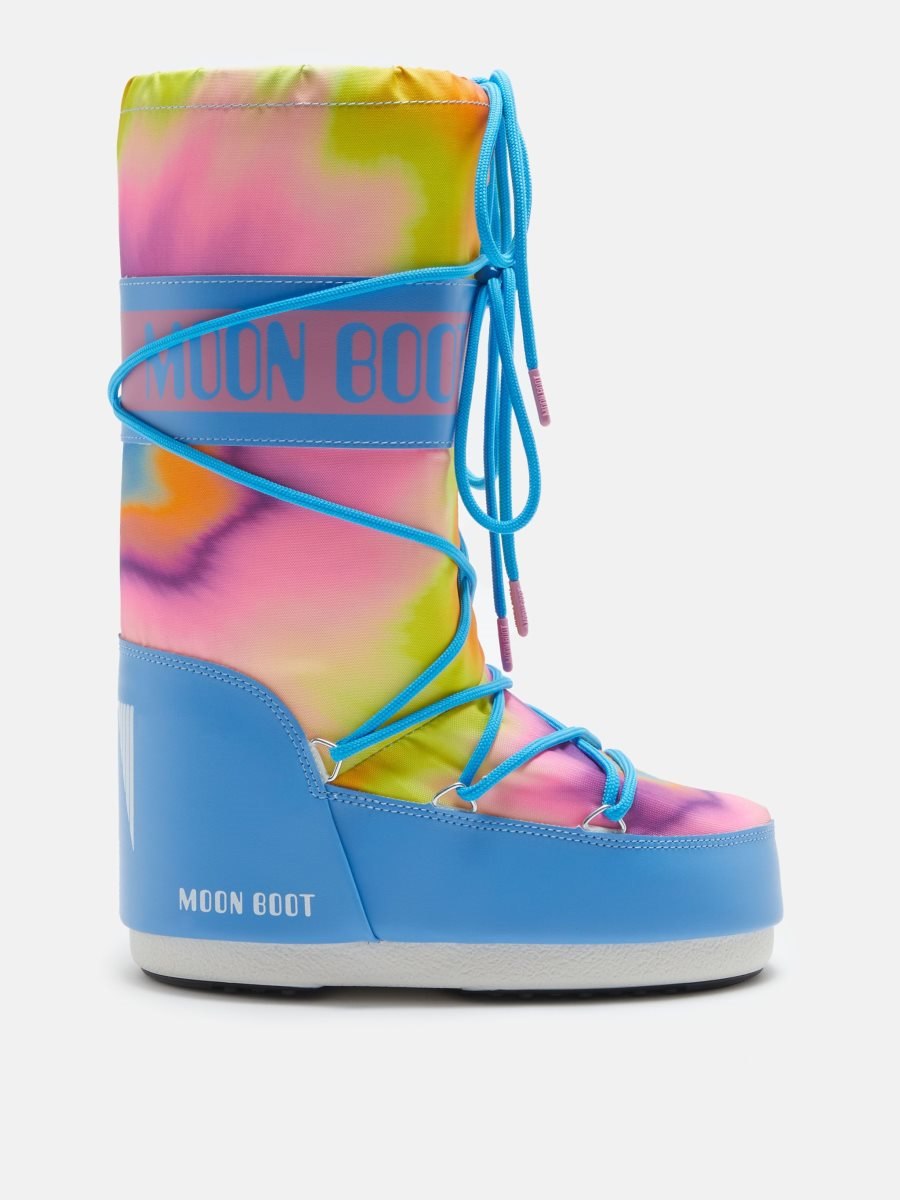 Moon Boot ICON TIE-DYE BOOTS - ALASKAN BLUE