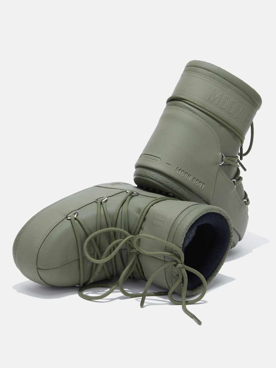 Moon Boot ICON LOW RUBBER BOOTS - KHAKI