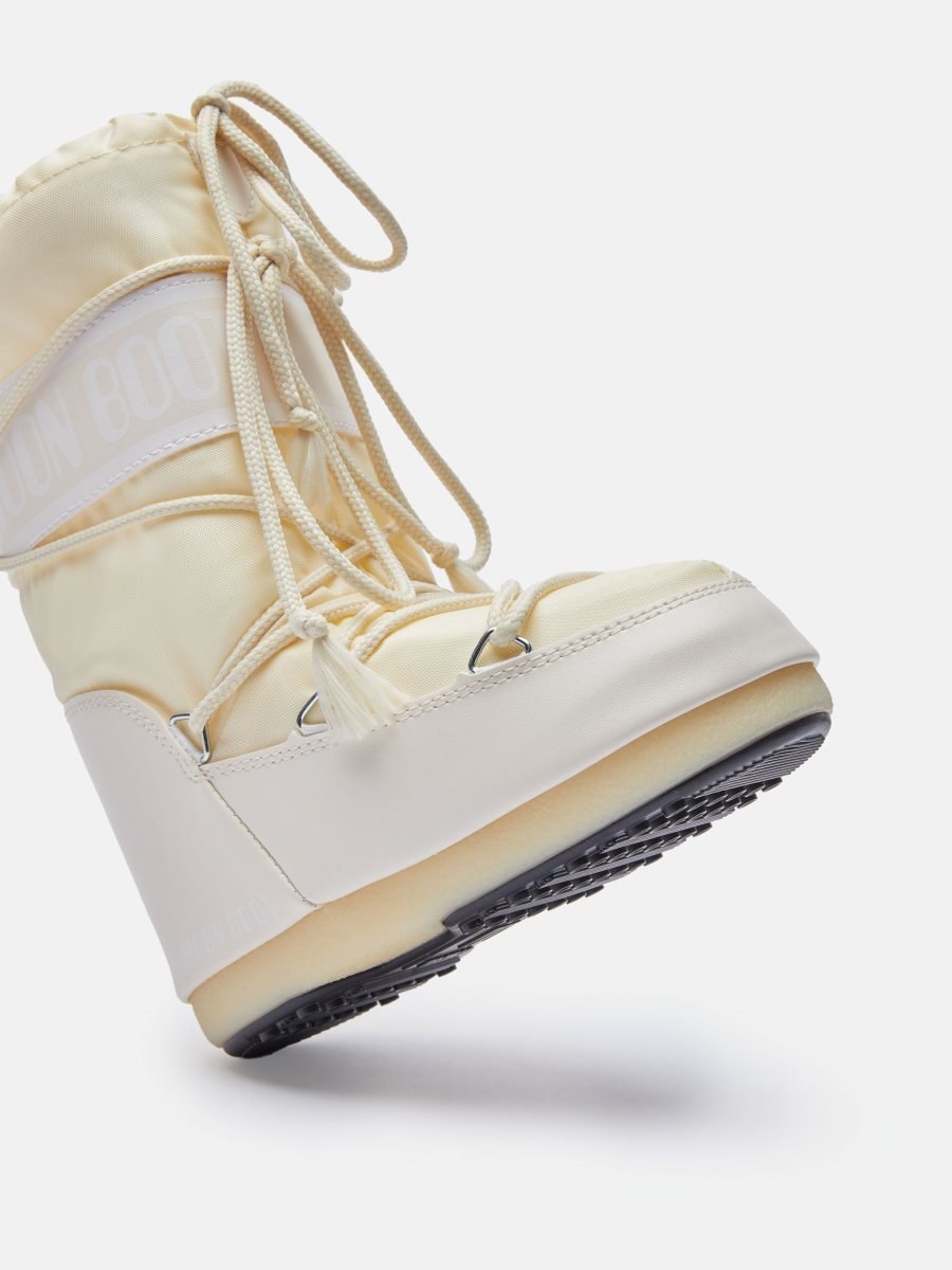 Moon Boot ICON JUNIOR NYLON BOOTS - CREAM