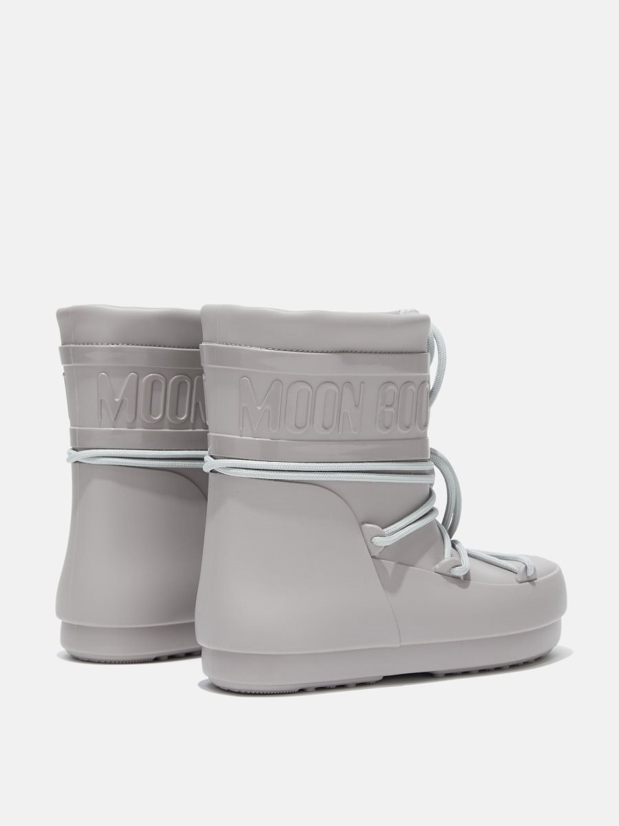 Moon Boot LOW RUBBER RAIN BOOTS - GREY