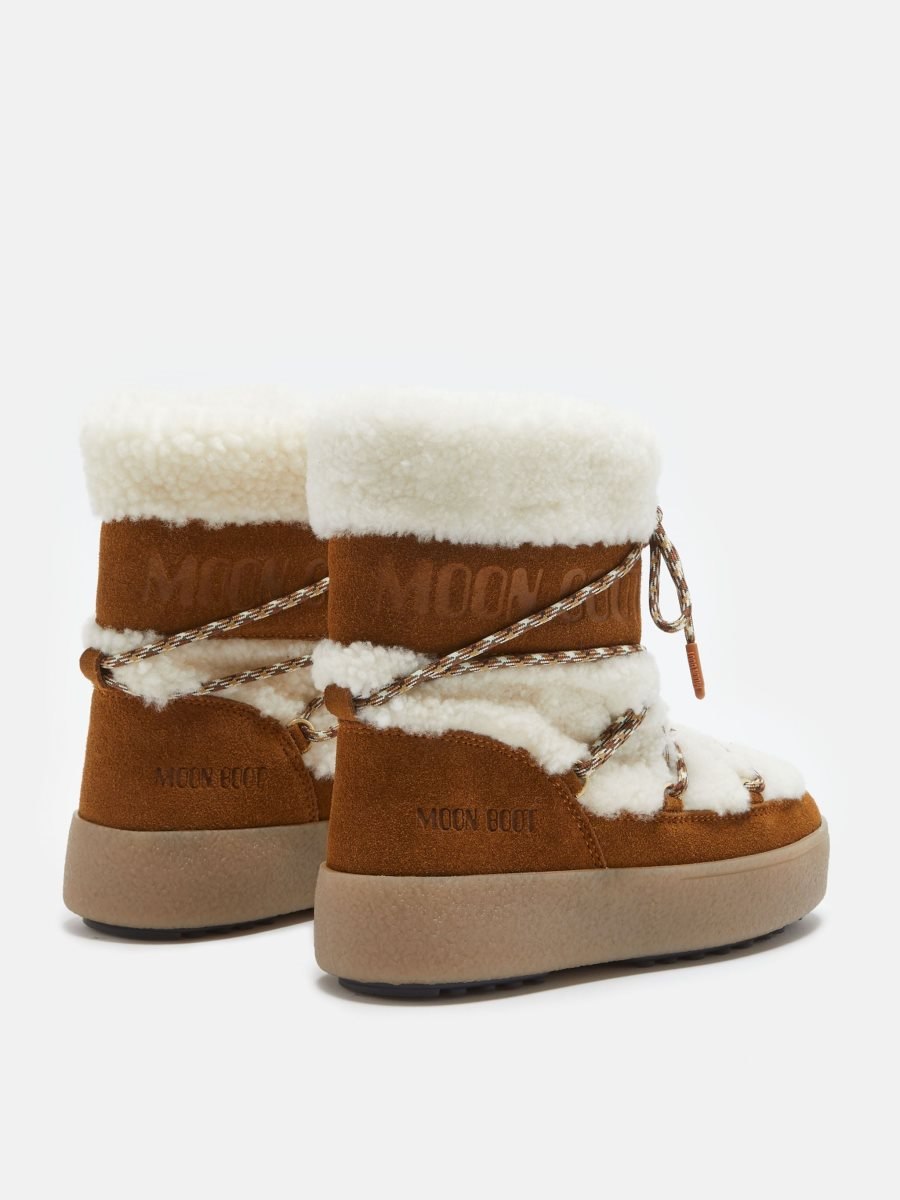 Moon Boot Jtrack Junior Shearling Boots - WHISKY