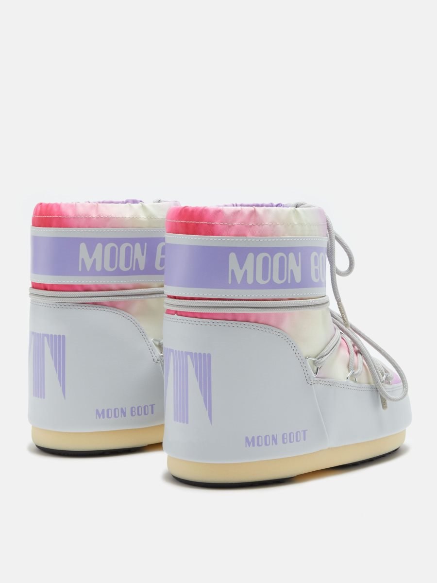 Moon Boot ICON LOW TIE-DYE BOOTS - GLACIER GREY