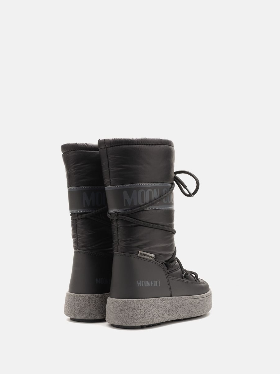 Moon Boot JTRACK JUNIOR HIGH WP NYLON BOOTS - BLACK