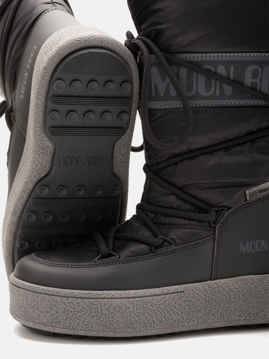 Moon Boot JTRACK JUNIOR HIGH WP NYLON BOOTS - BLACK