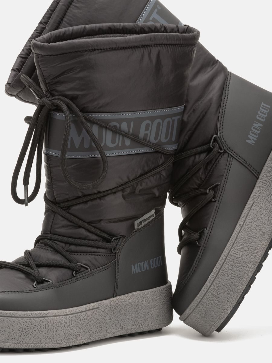 Moon Boot JTRACK JUNIOR HIGH WP NYLON BOOTS - BLACK