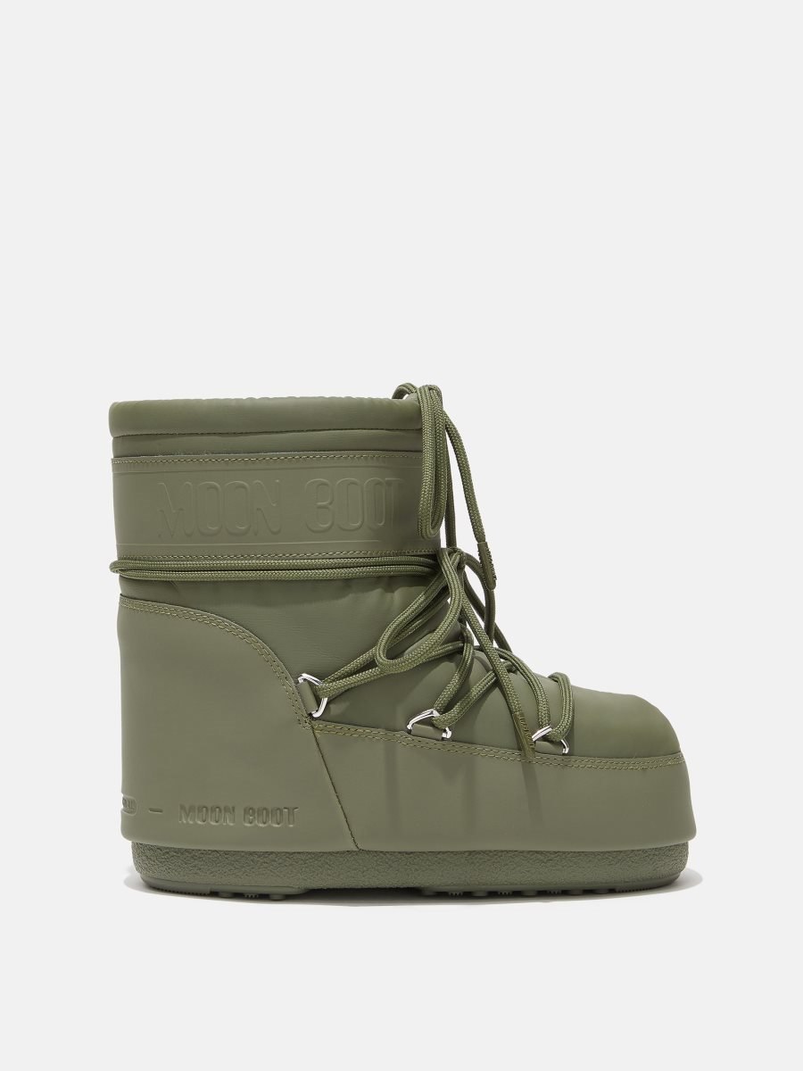 Moon Boot ICON LOW RUBBER BOOTS - KHAKI