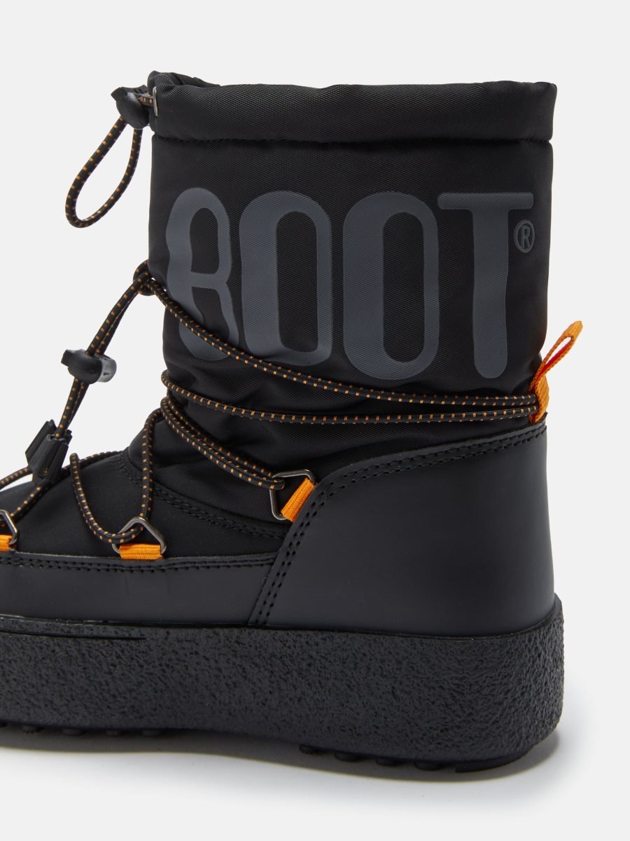 Moon Boot JTRACK POLAR JUNIOR BOOTS - BLACK/ORANGE