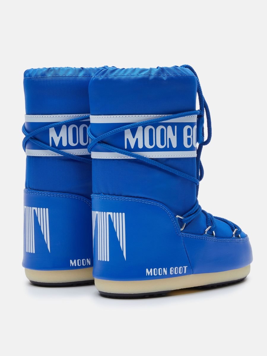 Moon Boot ICON JUNIOR NYLON BOOTS - ELECTRIC BLUE