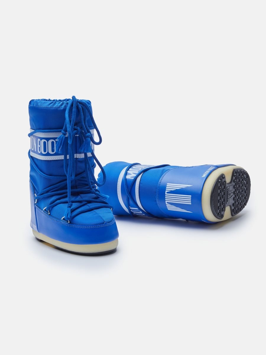 Moon Boot ICON JUNIOR NYLON BOOTS - ELECTRIC BLUE