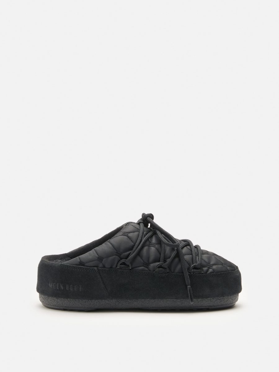 Moon Boot QUILTED MULES - BLACK