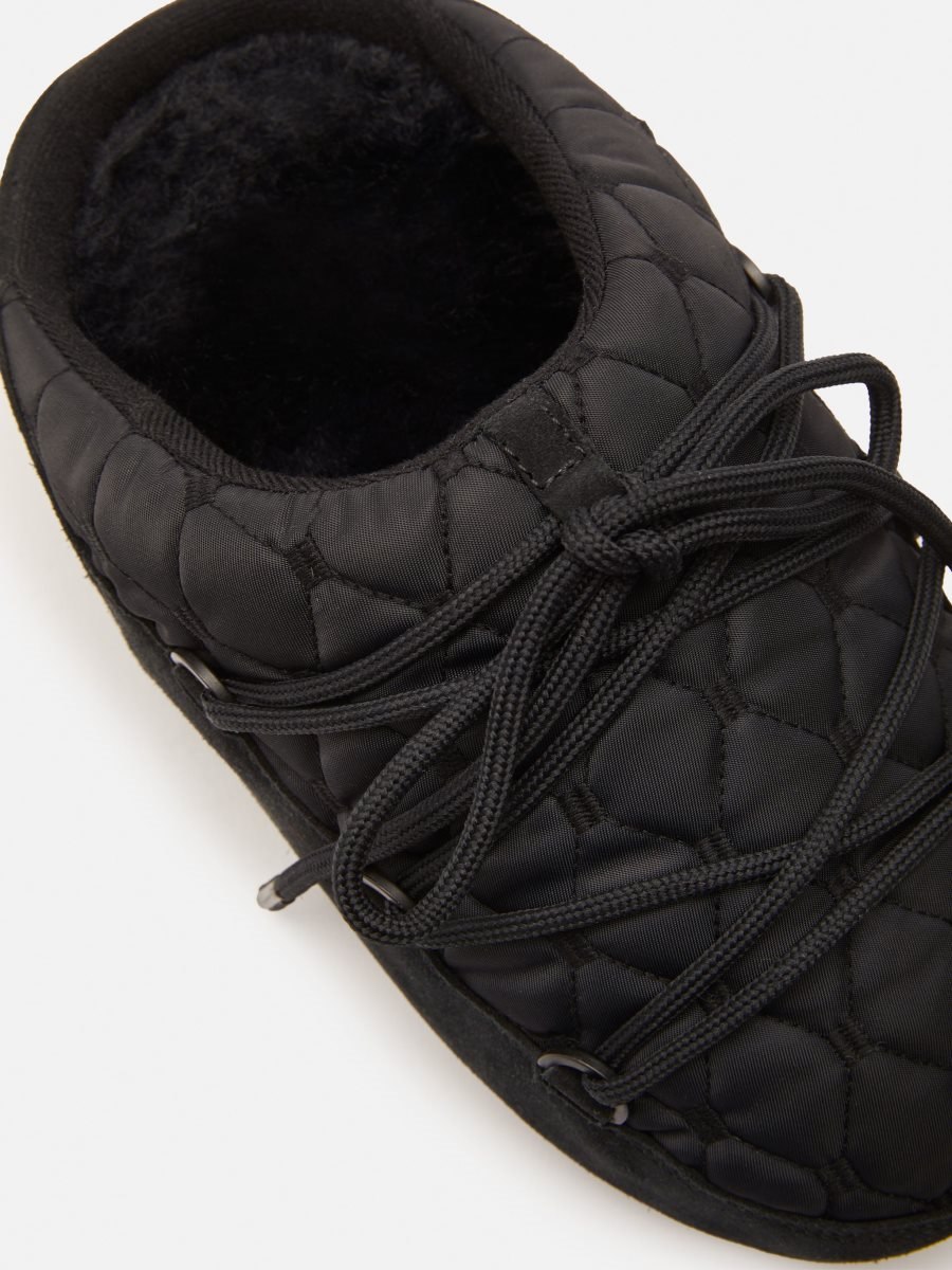 Moon Boot QUILTED MULES - BLACK