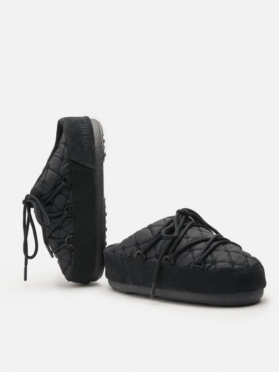 Moon Boot QUILTED MULES - BLACK