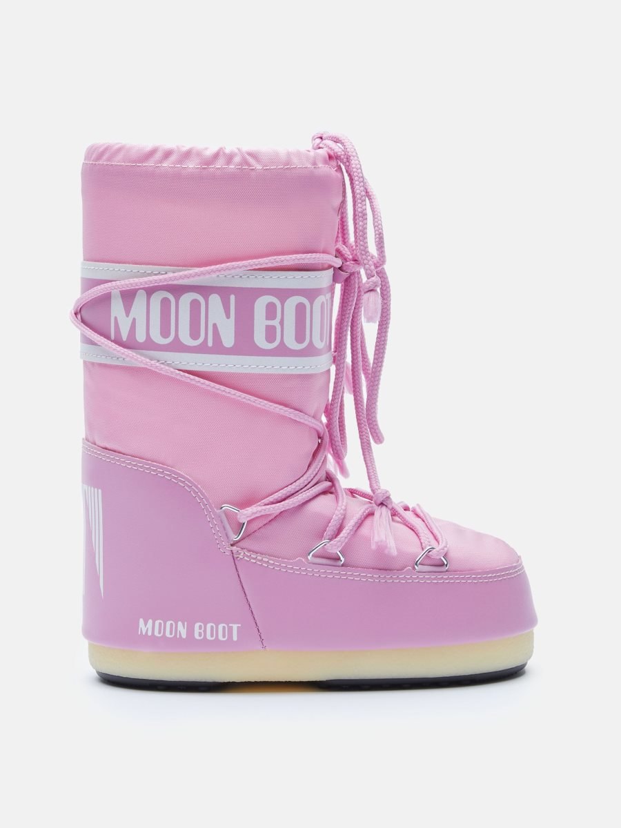 Moon Boot ICON JUNIOR NYLON BOOTS - PINK