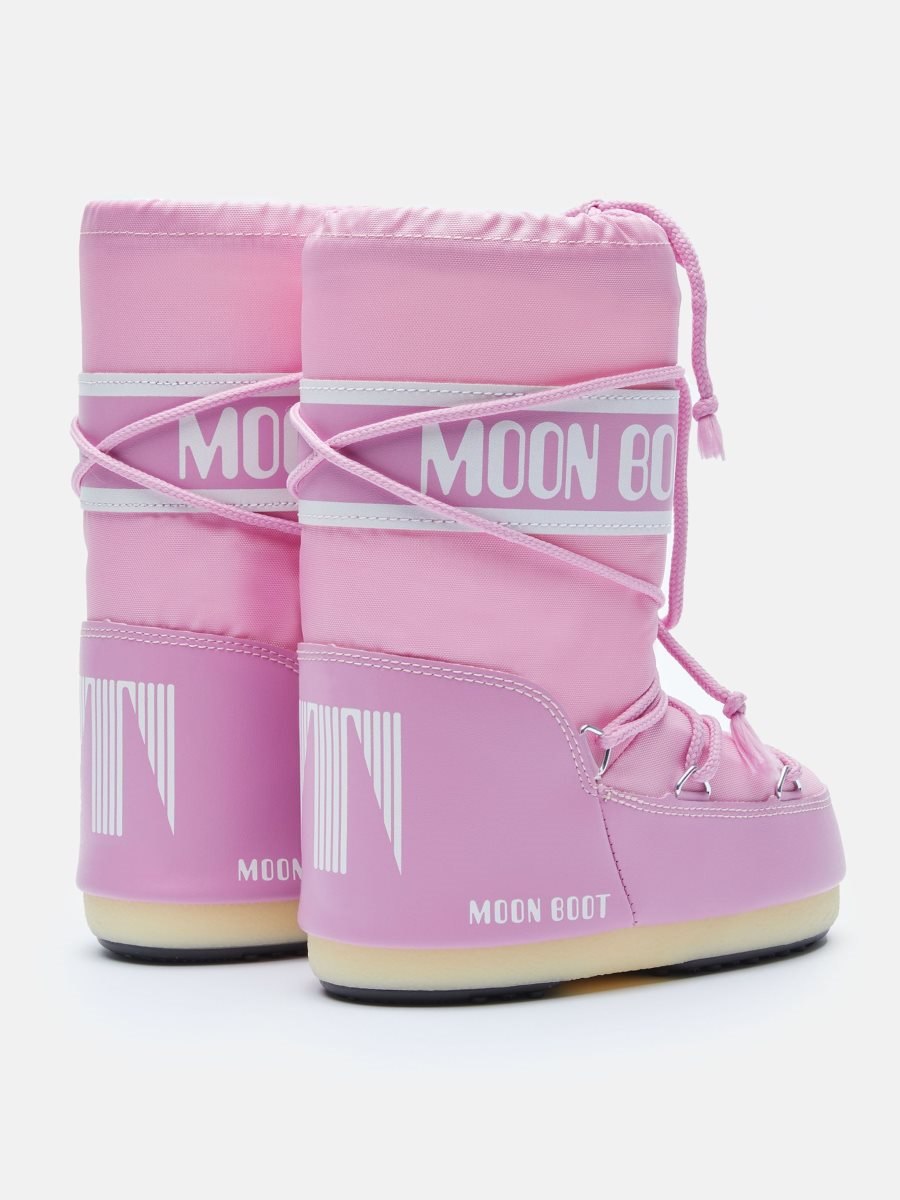 Moon Boot ICON JUNIOR NYLON BOOTS - PINK